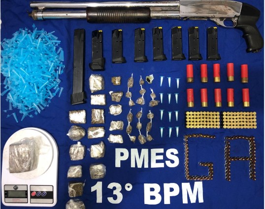 ARMAS E DROGAS EM JAGUARÉ